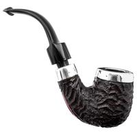 Peterson House Pipe Rusticated Silver Cap Billiard P-Lip (9mm)