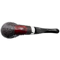 Peterson House Pipe Rusticated Silver Cap Billiard P-Lip (9mm)