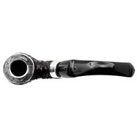 Peterson House Pipe Rusticated Silver Cap Bent P-Lip