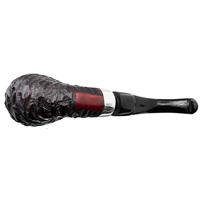 Peterson House Pipe Rusticated Silver Cap Bent P-Lip