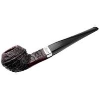 Peterson Junior Rusticated Nickel Mounted Straight Bulldog Fishtail