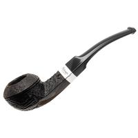 Peterson Junior Sandblasted Silver Mounted Bent Bulldog Fishtail