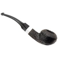 Peterson Junior Sandblasted Silver Mounted Bent Bulldog Fishtail