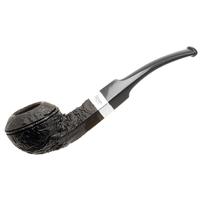 Peterson Junior Sandblasted Silver Mounted Bent Bulldog Fishtail