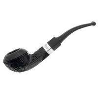 Peterson Junior Sandblasted Silver Mounted Bent Bulldog Fishtail