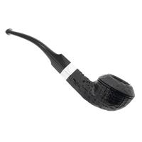 Peterson Junior Sandblasted Silver Mounted Bent Bulldog Fishtail