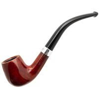 Peterson Junior Terracotta Silver Mounted Bent Billiard Fishtail