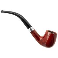Peterson Junior Terracotta Silver Mounted Bent Billiard Fishtail