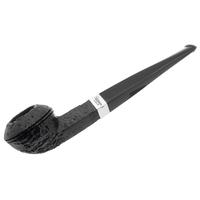Peterson Junior Sandblasted Silver Mounted Straight Bulldog Fishtail