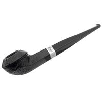 Peterson Junior Sandblasted Silver Mounted Straight Bulldog Fishtail
