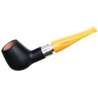 Rattray's Monarch Black Smooth with Yellow Stem (18) (9mm)
