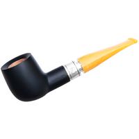Rattray's Monarch Black Smooth with Yellow Stem (5) (9mm)