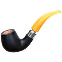 Rattray's Monarch Black Smooth with Yellow Stem (177) (9mm)