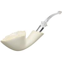 AKB Meerschaum Smooth Bent Dublin with Silver (Tekin) (with Case)