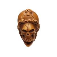 AKB Meerschaum Carved Pirate Skull (Ali) (with Case)
