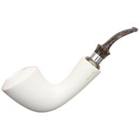 AKB Meerschaum Smooth Bent Dublin with Silver (Muhsin) (with Case)