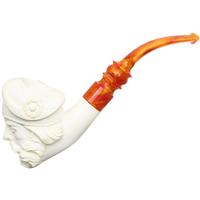 AKB Meerschaum Carved Man in Beret (with Case)