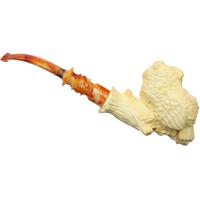 AKB Meerschaum Carved Owl (with Case)