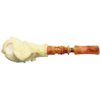AKB Meerschaum Carved Owl (with Case)