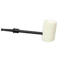 AKB Meerschaum Rusticated Workhorse Poker (with Case)
