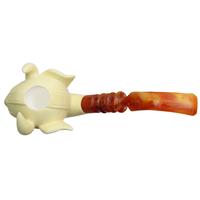 AKB Meerschaum Carved Viking (Ali) (with Case and Tamper)