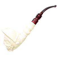 AKB Meerschaum Carved Bearded Man (Altay) (with Case)