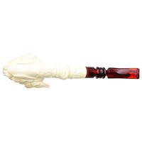 AKB Meerschaum Carved Bearded Man (Altay) (with Case)