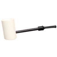 AKB Meerschaum Partially Rusticated Workhorse Poker (with Case)