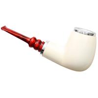 AKB Meerschaum Smooth Reverse Calabash Billiard with Plata (Koc) (with Case)