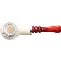 AKB Meerschaum Smooth Reverse Calabash Billiard with Plata (Koc) (with Case)