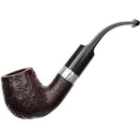 Ashton Pebble Grain Bent Billiard with Silver (LX)