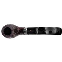 Ashton Pebble Grain Bent Billiard with Silver (LX)