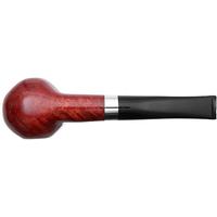 Savinelli Autograph Autograph Smooth Paneled Bent Billiard (5) with Silver (9mm)