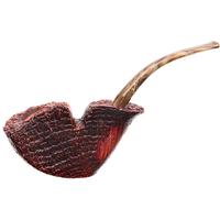 Savinelli Autograph Autograph Sandblasted Paneled Bent Dublin (6mm)