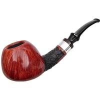 Winslow Partially Rusticated Bent Brandy with Silver (E)