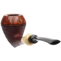 Abe Herbaugh Partially Sandblasted Rhodesian with Musk Ox Horn