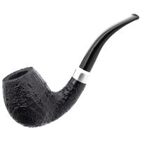 Former Sandblasted Bent Billiard with Silver (9mm)