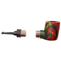 Werner Mummert Sandblasted Deco Reverse Calabash Poker