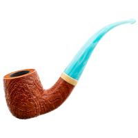 Yeti Sandblasted Natural Bent Billiard with Mammoth and Resin (1113)