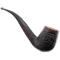 Claudio Cavicchi Black Sandblasted Bent Billiard