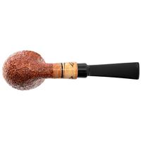 Claudio Cavicchi Brown Sandblasted Bent Dublin with Spalted Beechwood