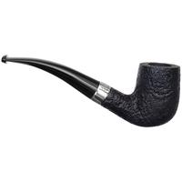 Dunhill Shell Briar White Spot Bent Billiard with Silver (120) (F/T) (3084) (2021)