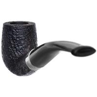 Dunhill Shell Briar White Spot Bent Billiard with Silver (120) (F/T) (3084) (2021)