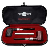 Dunhill Two Pipe Set Ring Grain/Bruyere with Silver Spigot (with Tamper and Ventage Case)