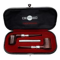 Dunhill Two Pipe Set Chestnut/Cumberland with Silver Spigot (with Tamper and Ventage Case)
