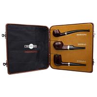Dunhill Three Pipe Daily Set Bruyere with Silver (with Ventage Case)