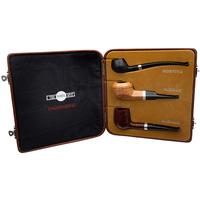 Dunhill Three Pipe Daily Set Shell Briar/Root Briar/Amber Root (with Ventage Case)