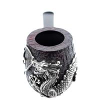 Dunhill Dragon Pipe Shell Briar with Silver and Rubies (2025)