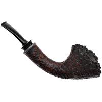 Bill Shalosky Sandblasted Bent Dublin with Fordite (726)