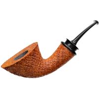 Bill Shalosky Sandblasted Bent Dublin with Gabon Ebony (759)